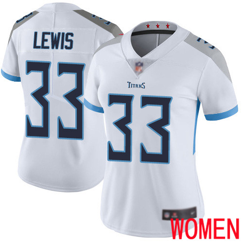 Tennessee Titans Limited White Women Dion Lewis Road Jersey NFL Football #33 Vapor Untouchable->tennessee titans->NFL Jersey